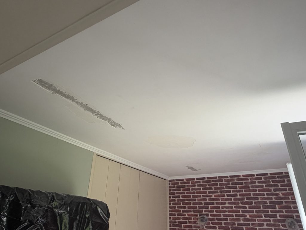 Rénovation de plafond abîmé à Dieppe